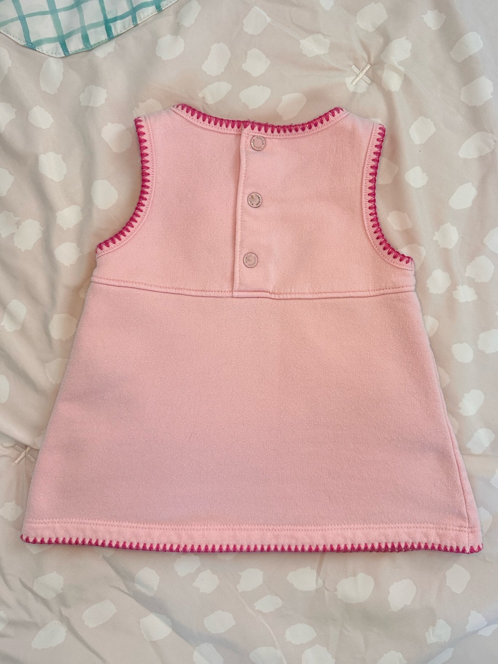 Baby OshKosh B'gosh Pink French Terry Jumper Dress Size 0-3M - Picture 2 of 7